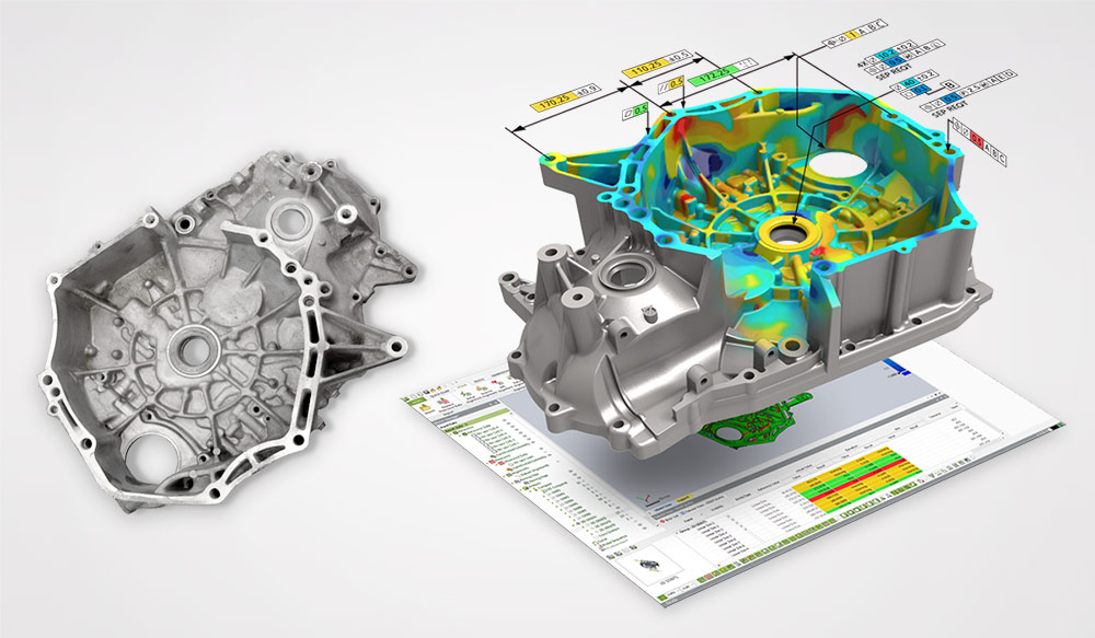 3D inspection with surface deviation analysis