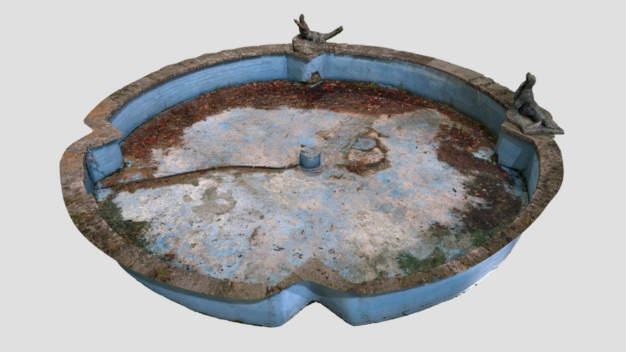 Fountain basin color 3d scan