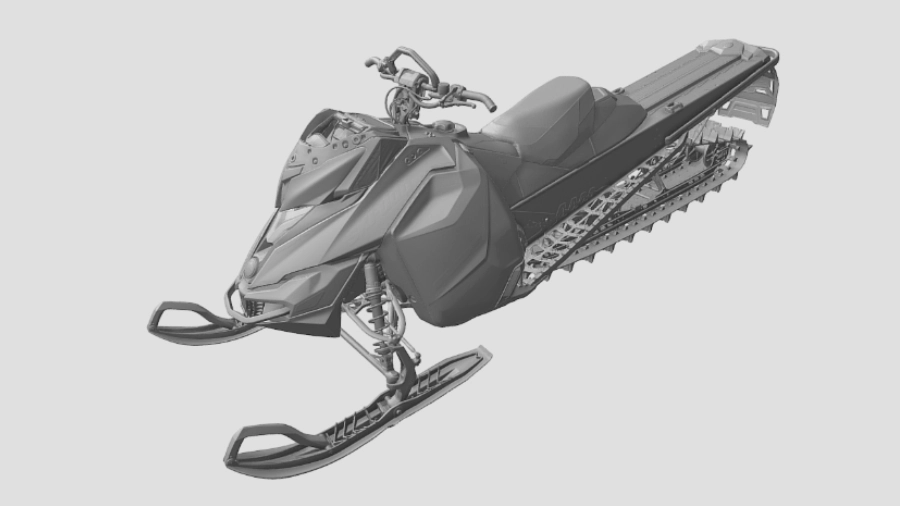 Snowmobile 3d scan