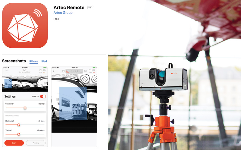 Artec remote app