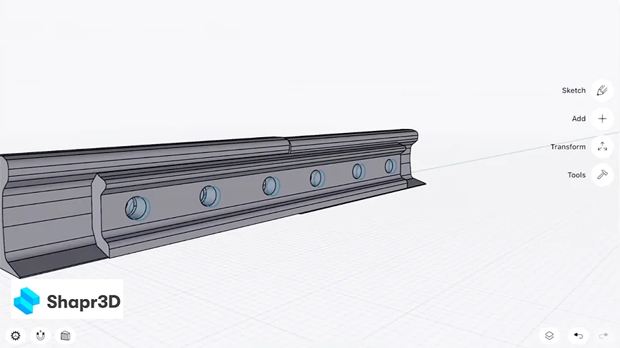 Completed CAD model