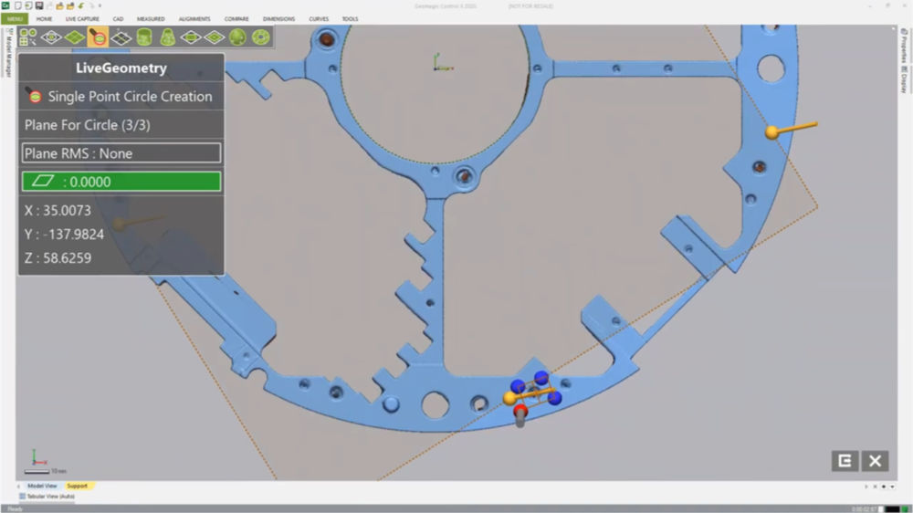 Single Point Circle Creation tool