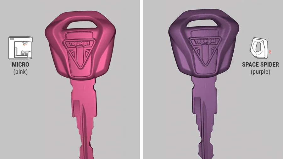 3d key scan comparison