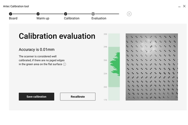 Artec calibration tool