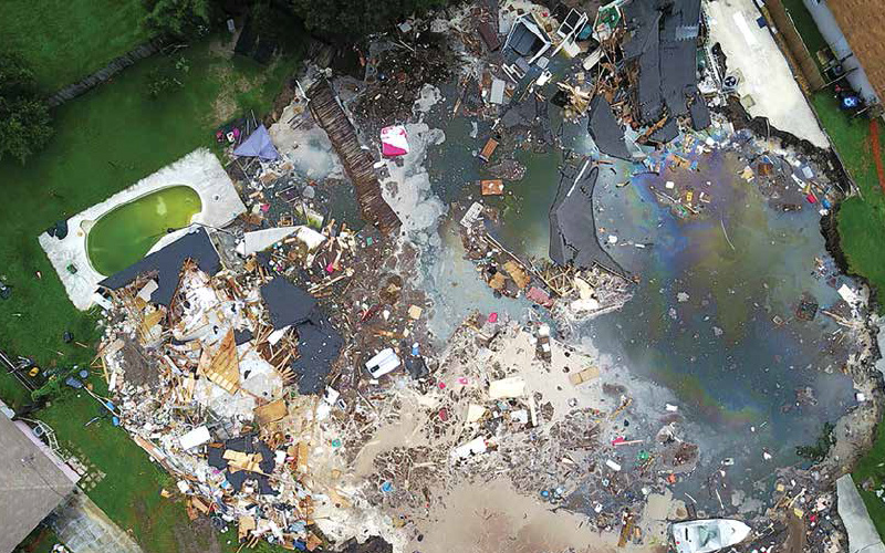 sinkhole in Pasco County