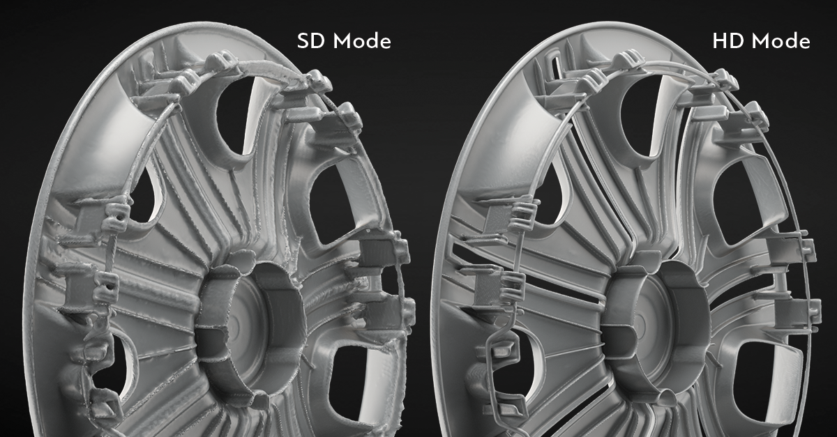 SD vs HD Mode in Artec Studio