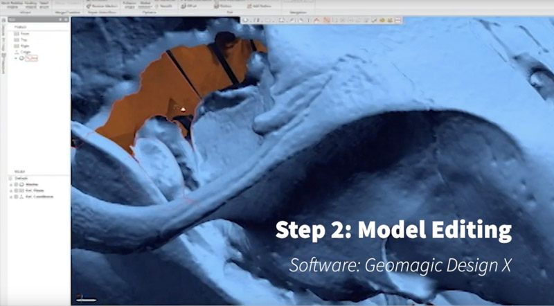 Model editing with Geomagic Design X