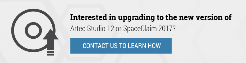 Artec Studio or SpaceClaim 2017 Software Upgrade